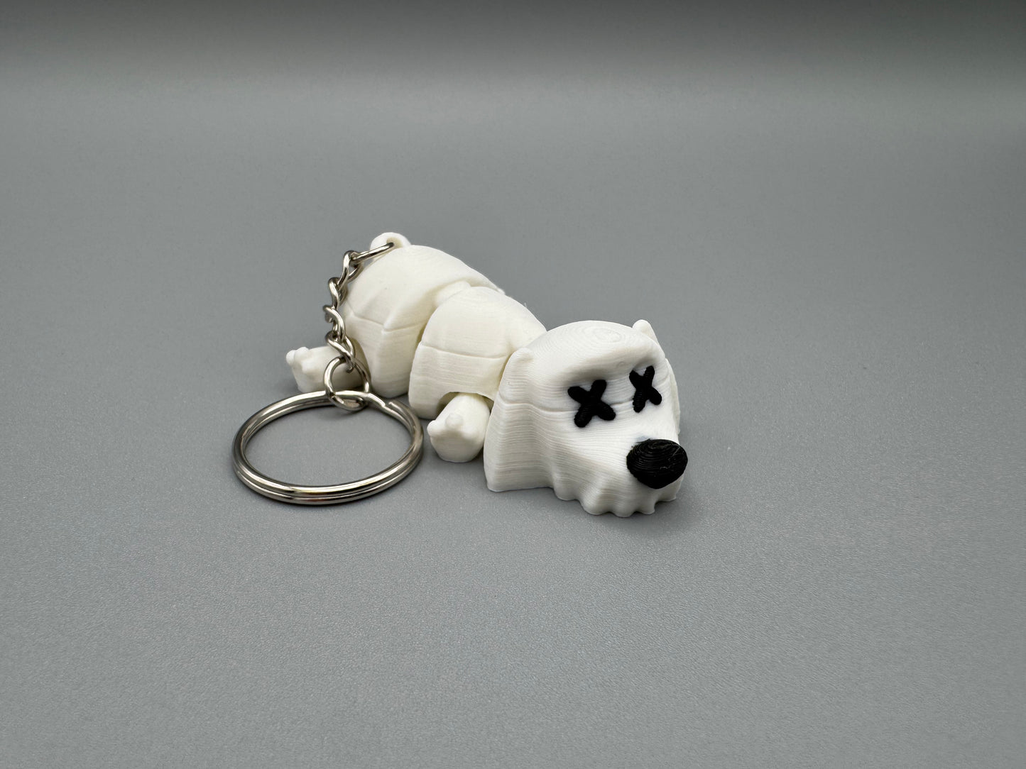 3D Printed Ghost Dog Keychain – Fun & Articulated Design
