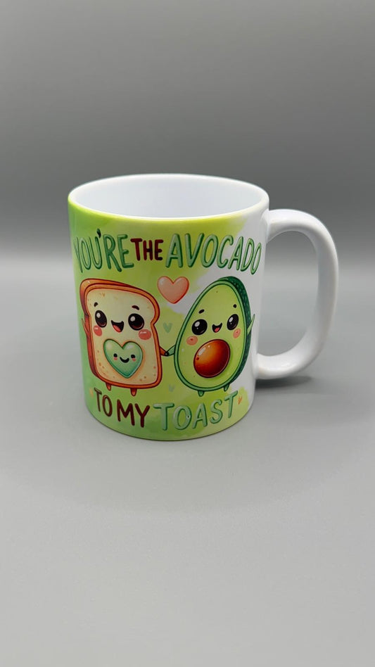 Ceramic Mug – “You’re the Avocado to My Toast” Design