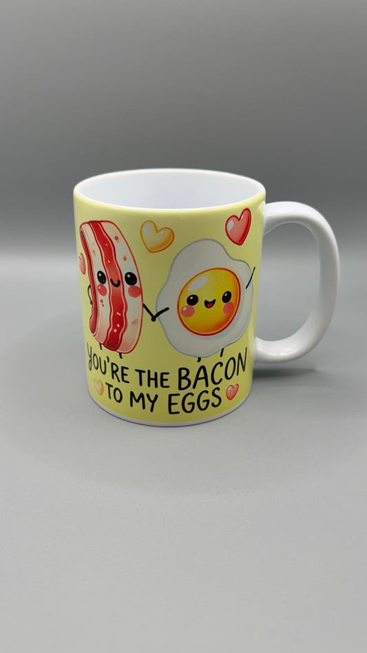 Ceramic Mug – “You’re the Bacon to My Eggs” Design