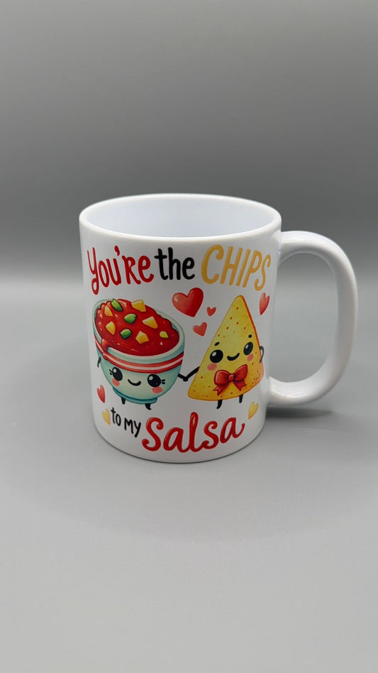 Ceramic Mug – “You’re the Chips to My Salsa” Design