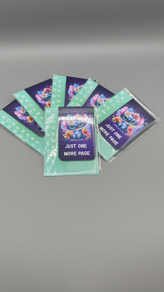 Magnetic Bookmark – “Just One More Page” Design