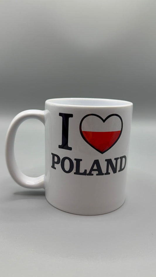 Ceramic Mug – “I Love Poland”